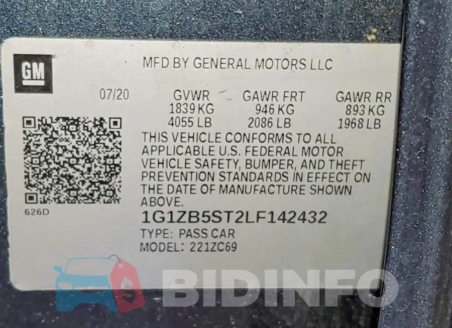 1G1ZB5ST2LF142432 Photo# 12