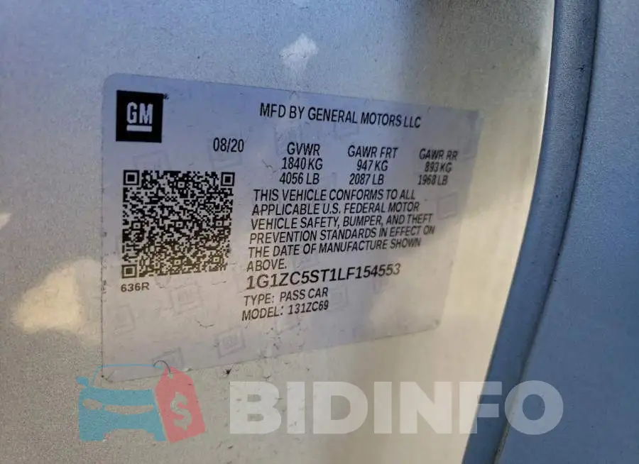 1G1ZC5ST1LF154553 Photo# 12