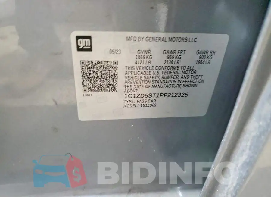 1G1ZD5ST1PF212325 Photo# 12