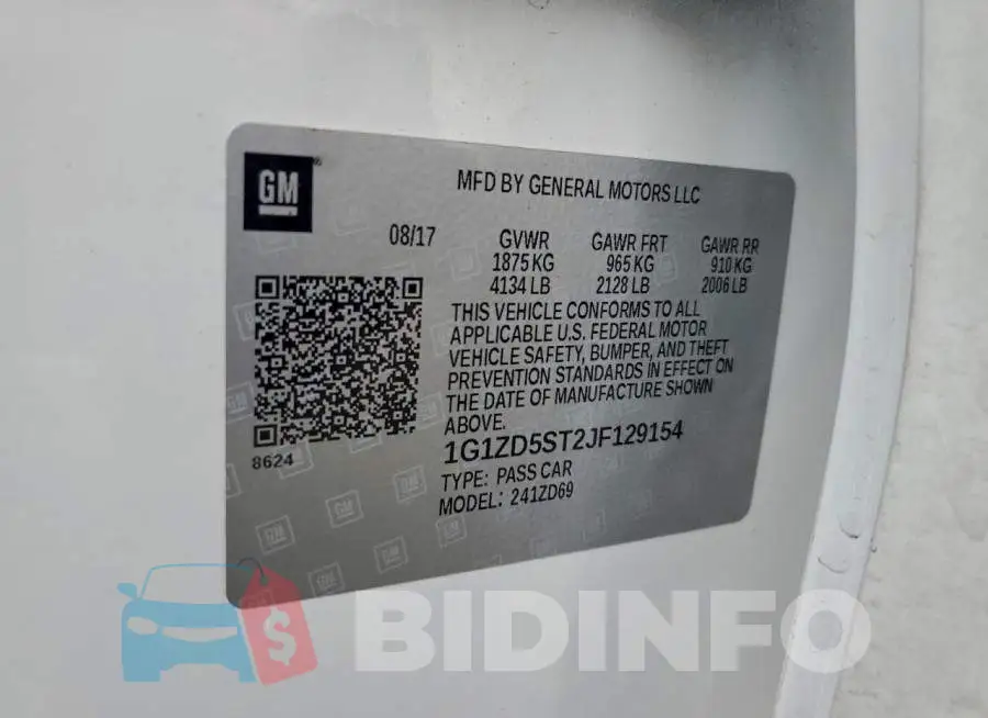 1G1ZD5ST2JF129154 Photo# 12