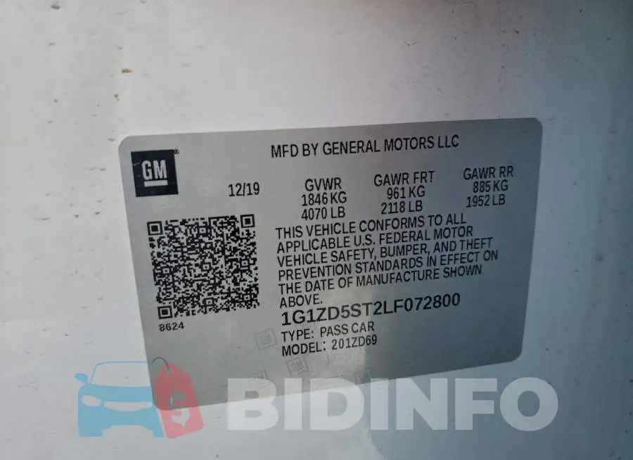 1G1ZD5ST2LF072800 Photo# 12