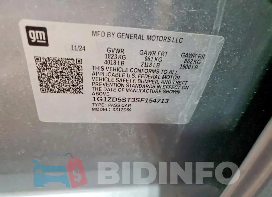 1G1ZD5ST3SF154713 Photo# 12