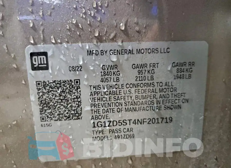 1G1ZD5ST4NF201719 Photo# 12
