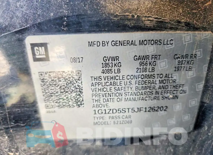 1G1ZD5ST5JF126202 Photo# 12