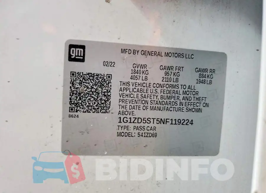 1G1ZD5ST5NF119224 Photo# 12