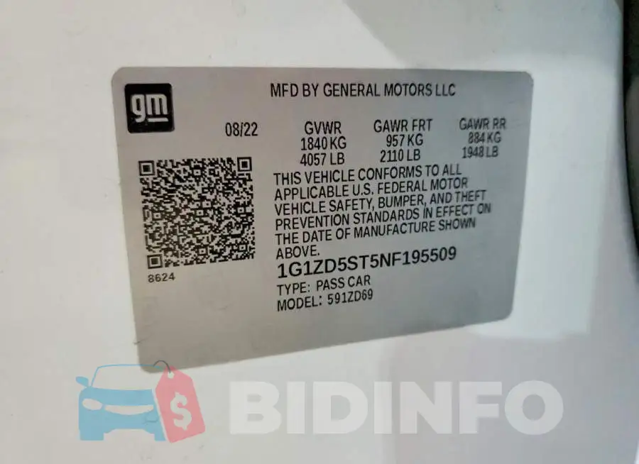 1G1ZD5ST5NF195509 Photo# 13