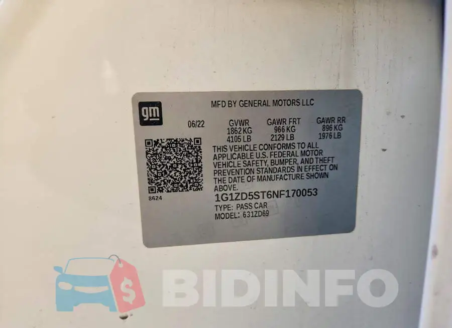 1G1ZD5ST6NF170053 Photo# 12