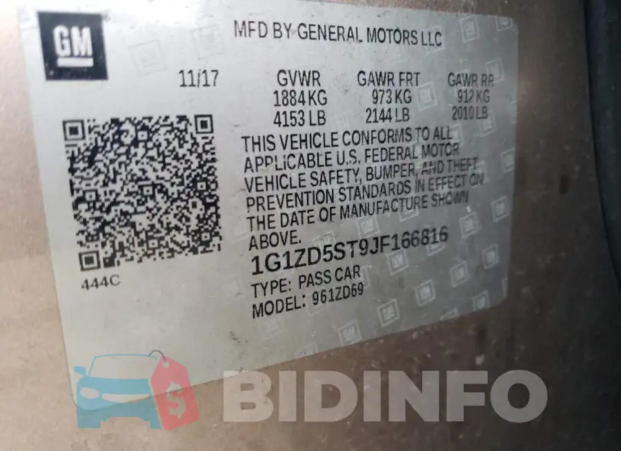 1G1ZD5ST9JF166816 Photo# 13