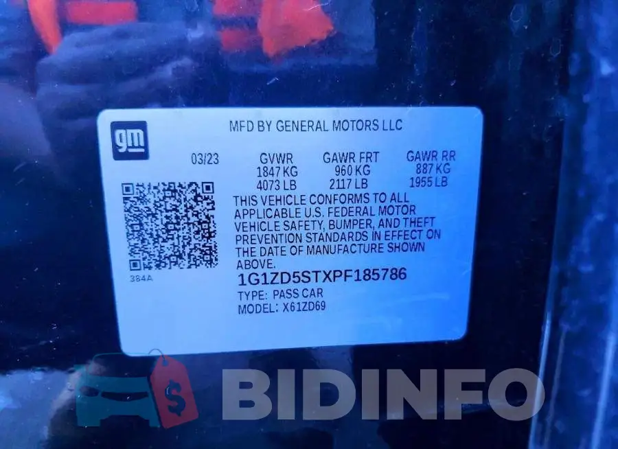 1G1ZD5STXPF185786 Photo# 12