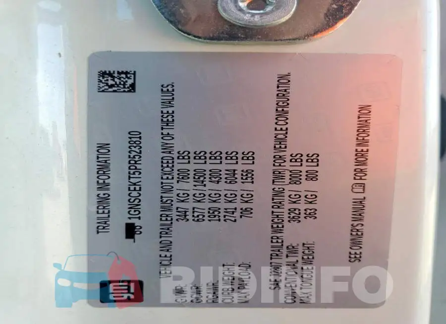 1GNSCEKT5PR523810 Photo# 13