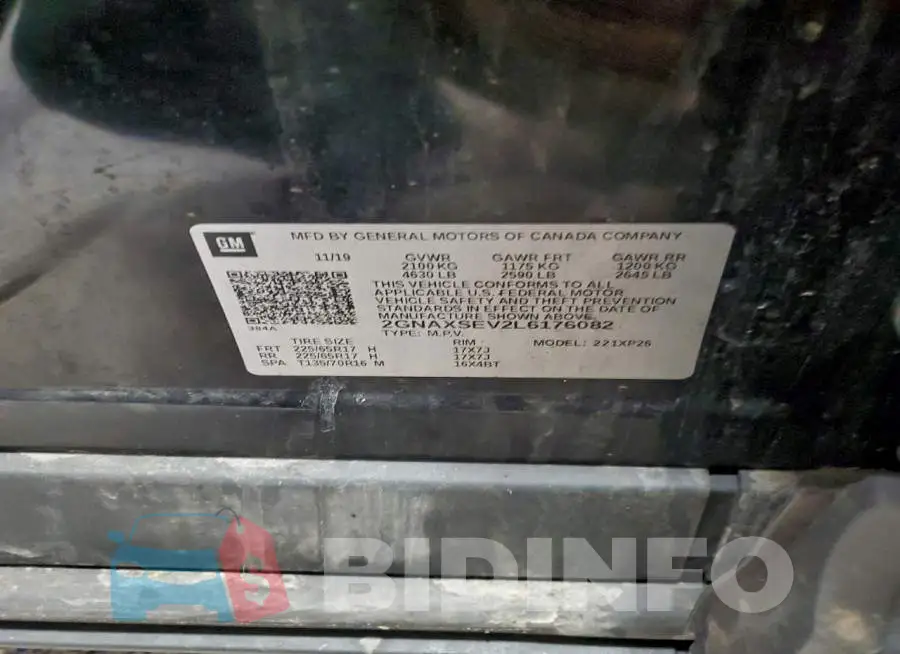 2GNAXSEV2L6176082 Photo# 13