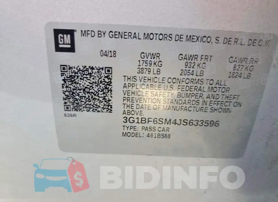 3G1BF6SM4JS633596 Photo# 12