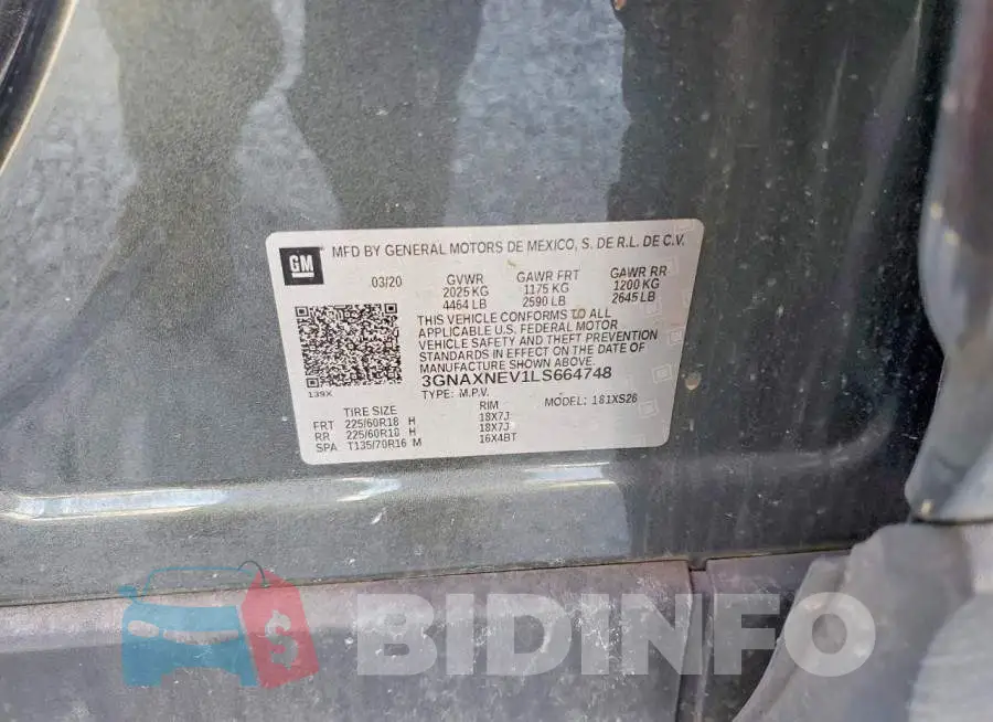 3GNAXNEV1LS664748 Photo# 13
