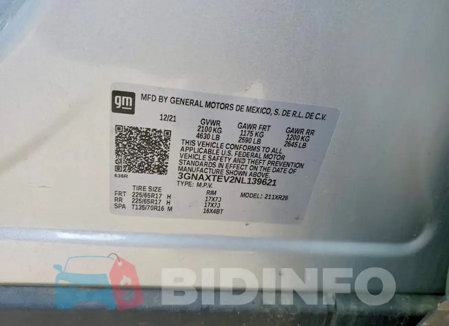 3GNAXTEV2NL139621 Photo# 13