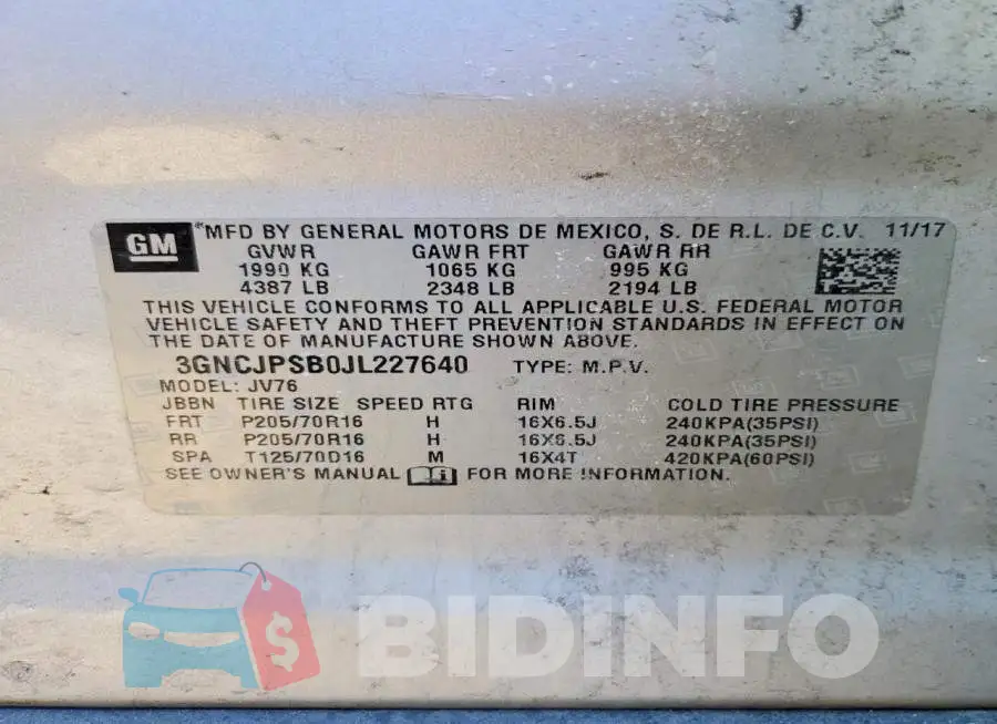 3GNCJPSB0JL227640 Photo# 13