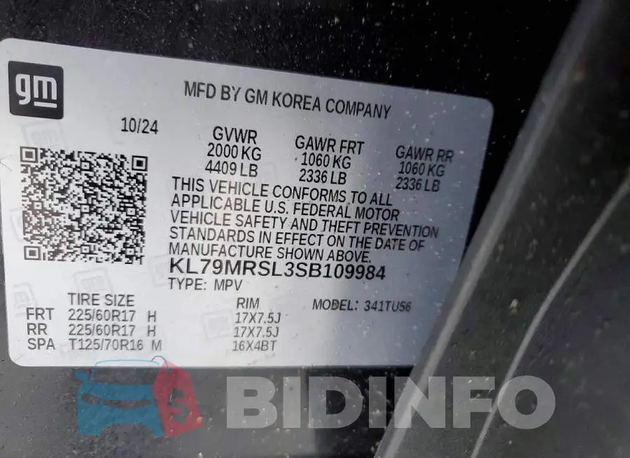 KL79MRSL3SB109984 Photo# 13