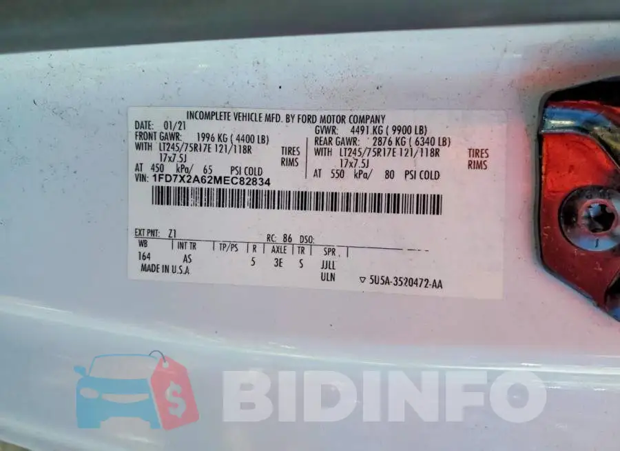 1FD7X2A62MEC82834 Photo# 12