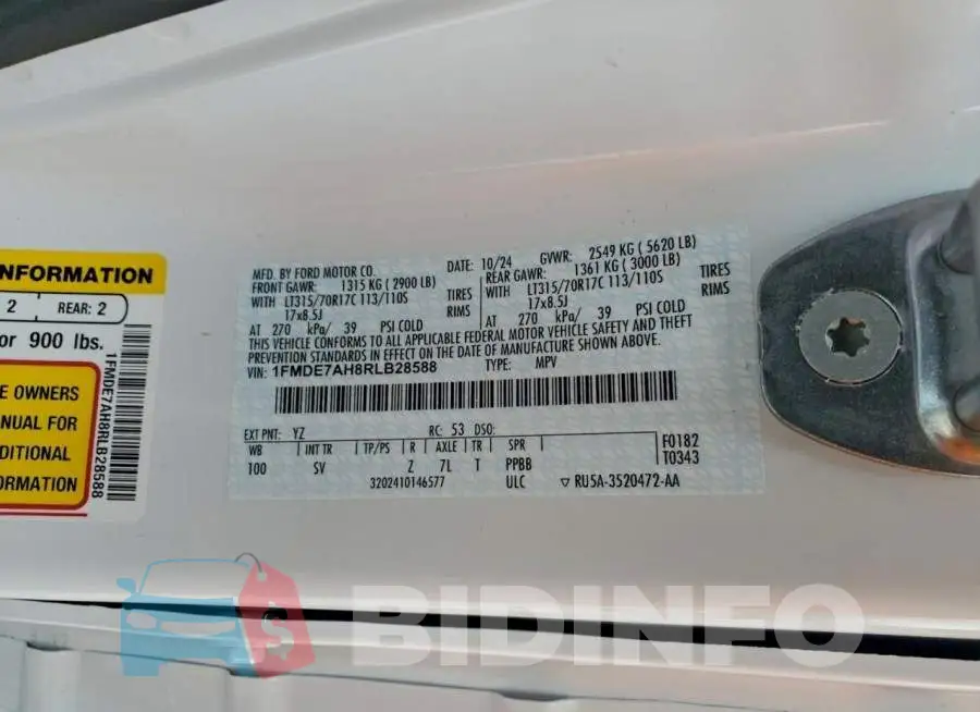 1FMDE7AH8RLB28588 Photo# 13