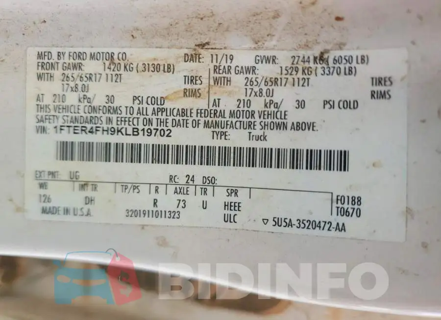 1FTER4FH9KLB19702 Photo# 12