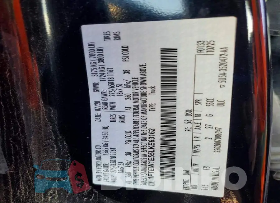 1FTEW1E55LKE63162 Photo# 12