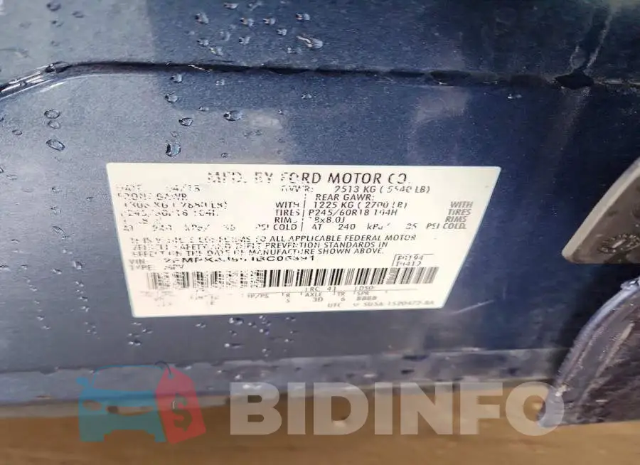 2FMPK4J90JBC05391 Photo# 12