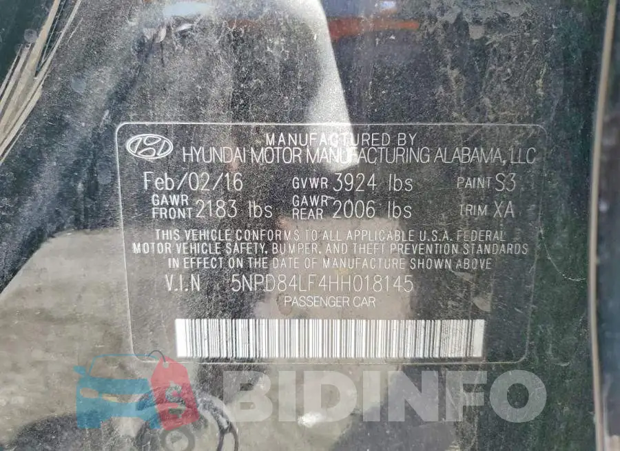 5NPD84LF4HH018145 Photo# 13