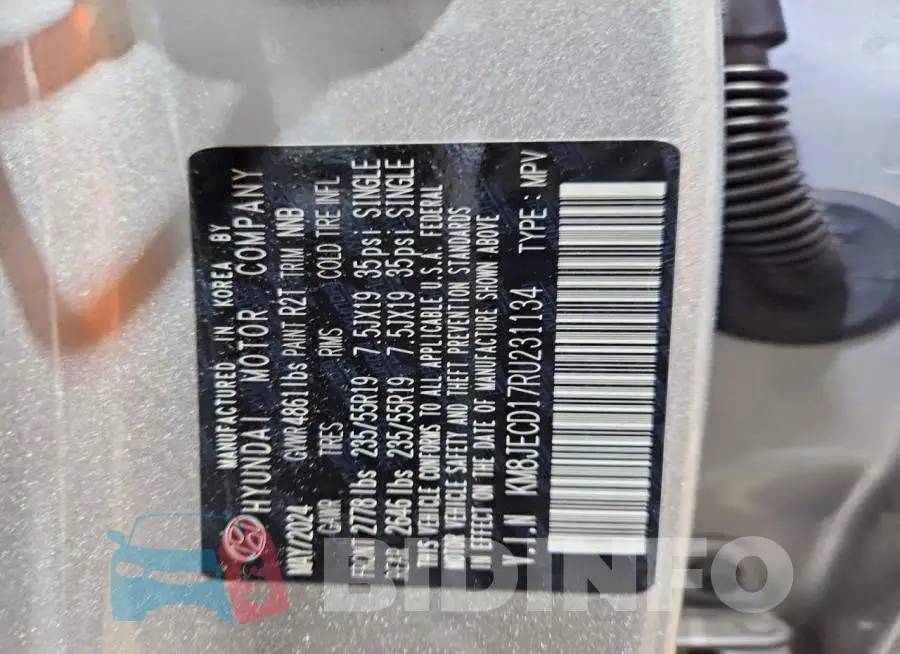 KM8JECD17RU231134 Photo# 14