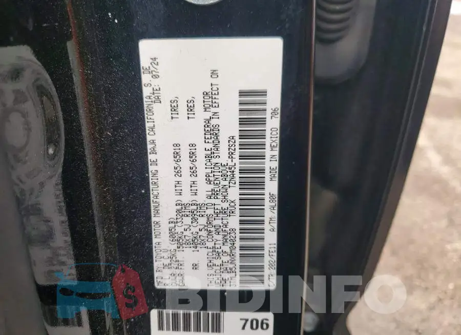 3TMLB5JNXRM040238 Photo# 13