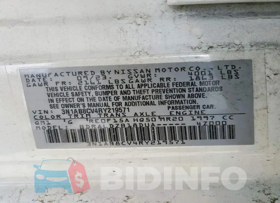 3N1AB8CV4RY219571 Photo# 12