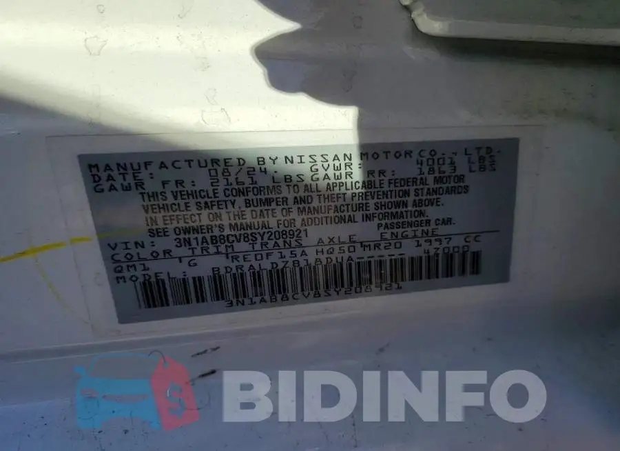 3N1AB8CV8SY208921 Photo# 13