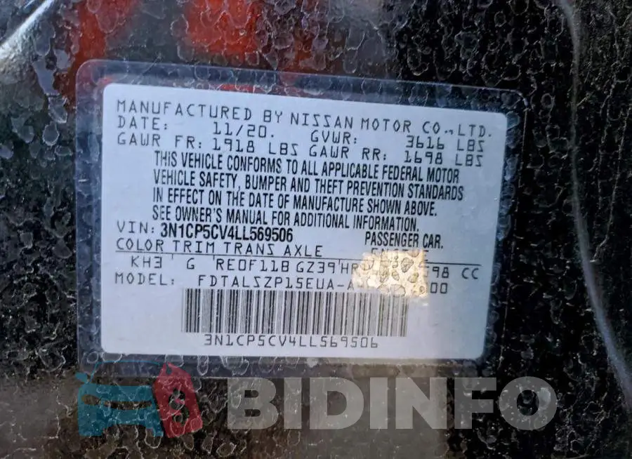 3N1CP5CV4LL569506 Photo# 13