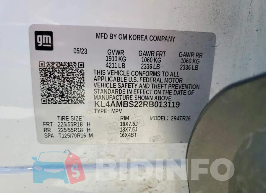 KL4AMBS22RB013119 Photo# 12