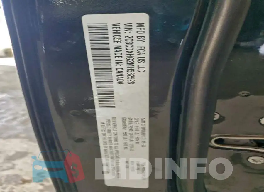 2C3CDXHG2MH532528 Photo# 12