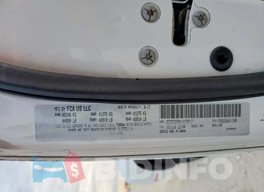 2C3CDZAG8JH138517 Photo# 13