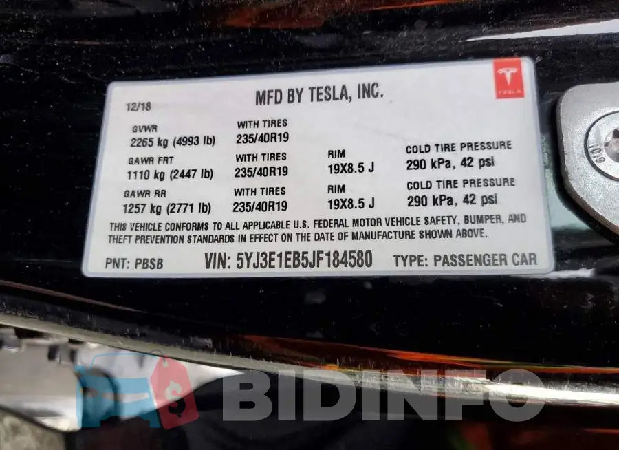 5YJ3E1EB5JF184580 Photo# 13