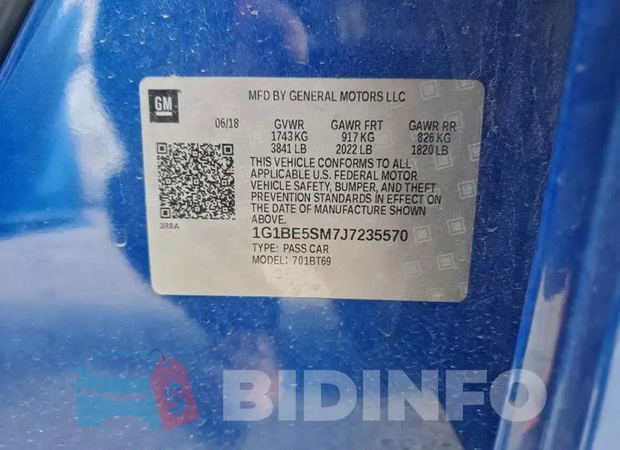 1G1BE5SM7J7235570 Photo# 12