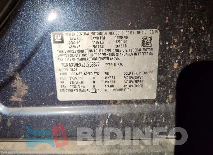3GNAXWEX2JL298877 Photo# 13