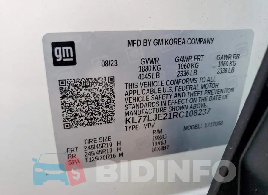 KL77LJE21RC108237 Photo# 13
