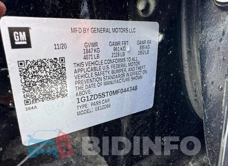 1G1ZD5ST0MF044348 Photo# 10