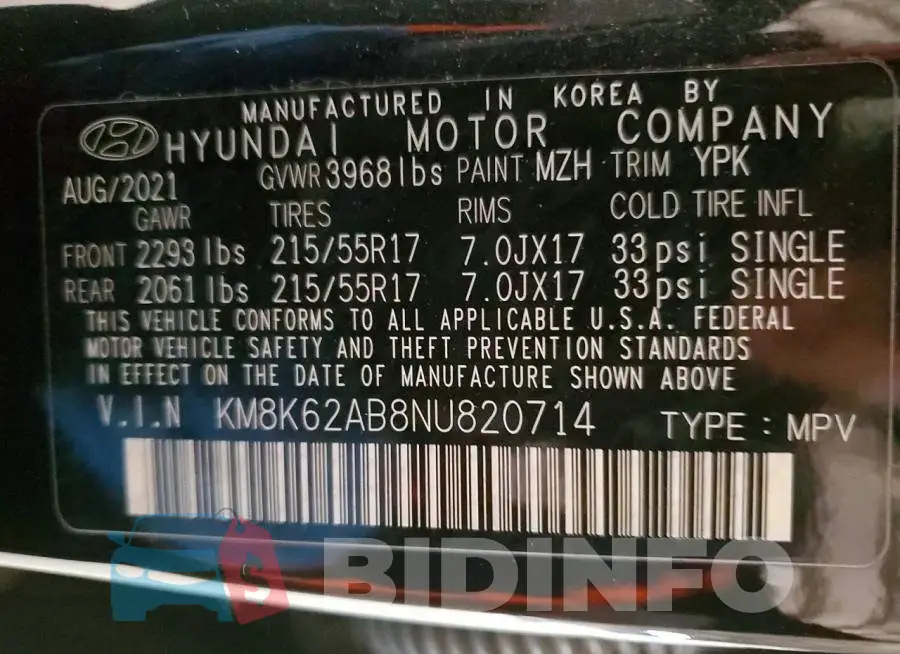 KM8K62AB8NU820714 Photo# 13