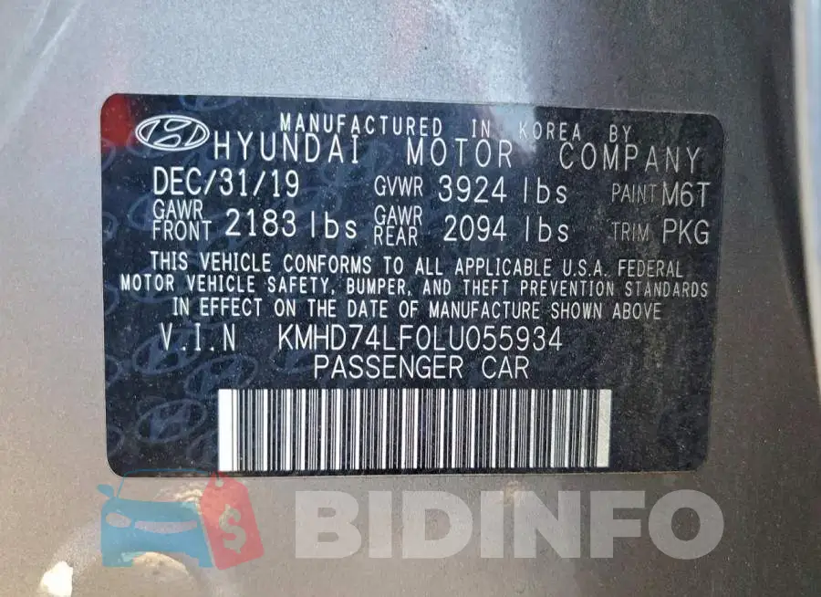 KMHD74LF0LU055934 Photo# 12