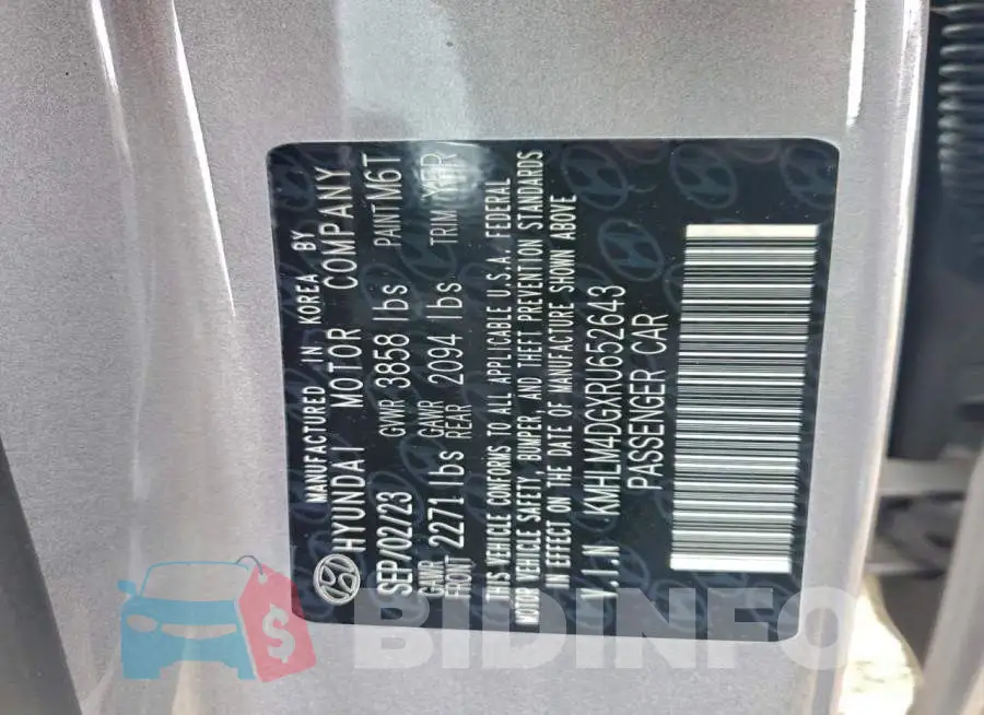 KMHLM4DGXRU652643 Photo# 12