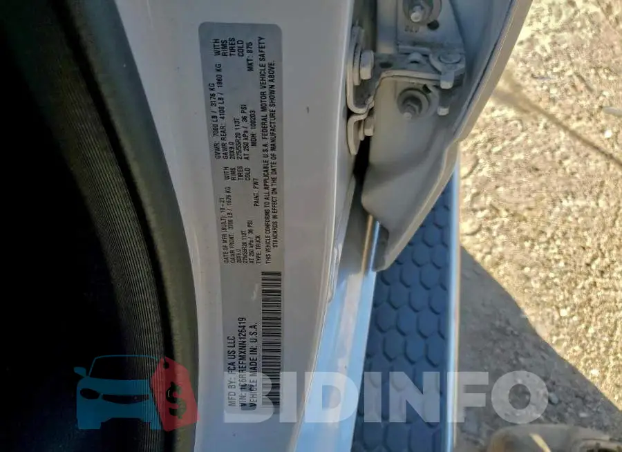 1C6RREFMXNN126419 Photo# 12