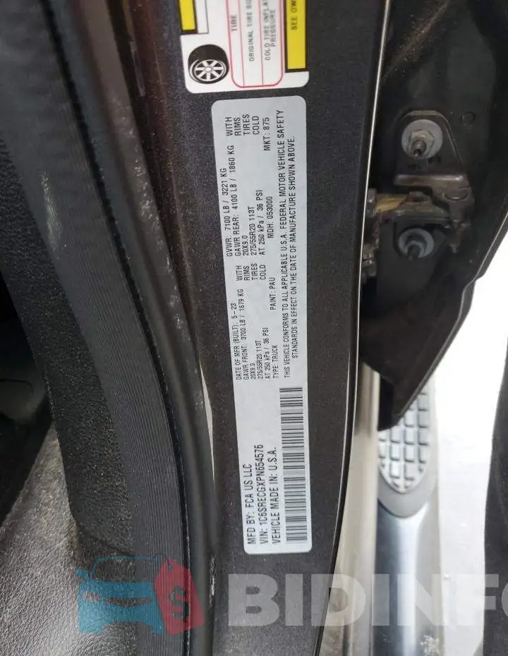 1C6SRECGXPN654576 Photo# 12