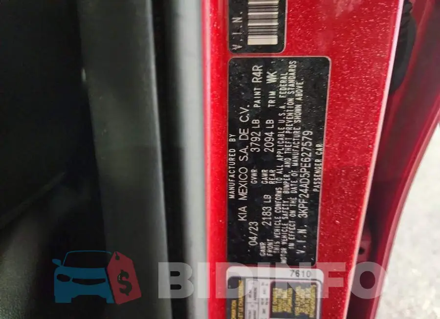 3KPF24AD5PE627579 Photo# 12