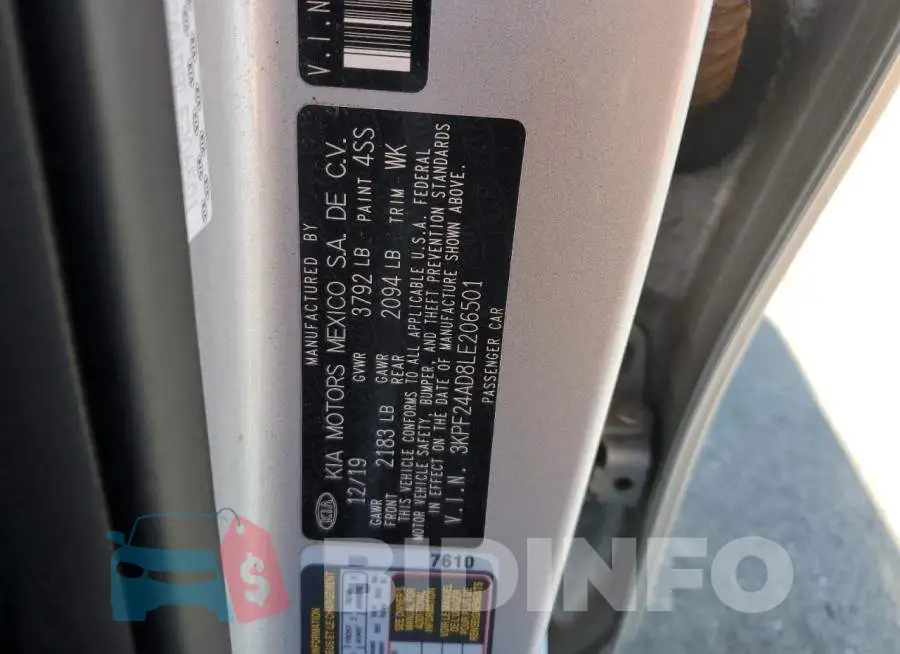 3KPF24AD8LE206501 Photo# 13