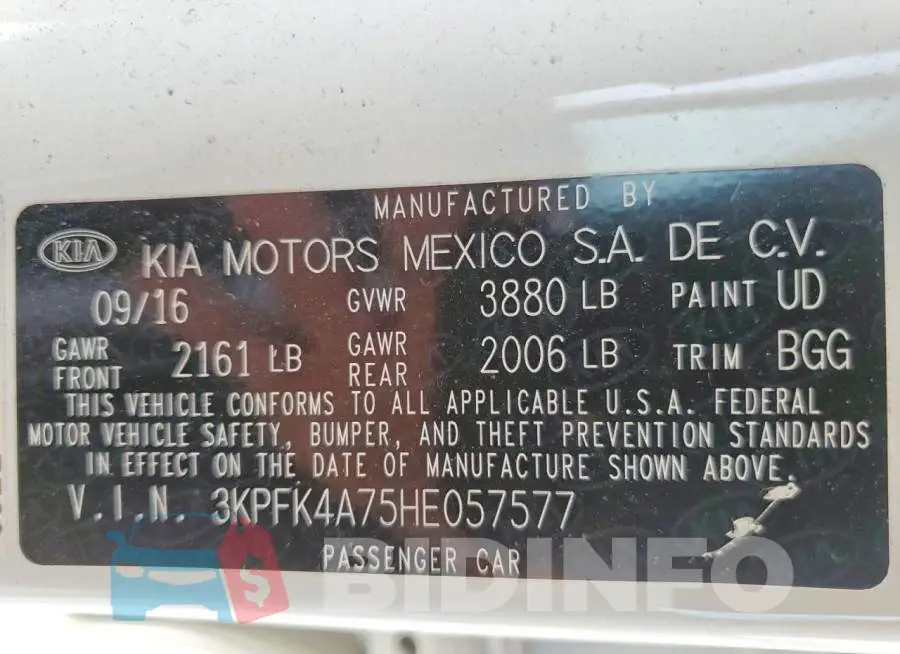3KPFK4A75HE057577 Photo# 13