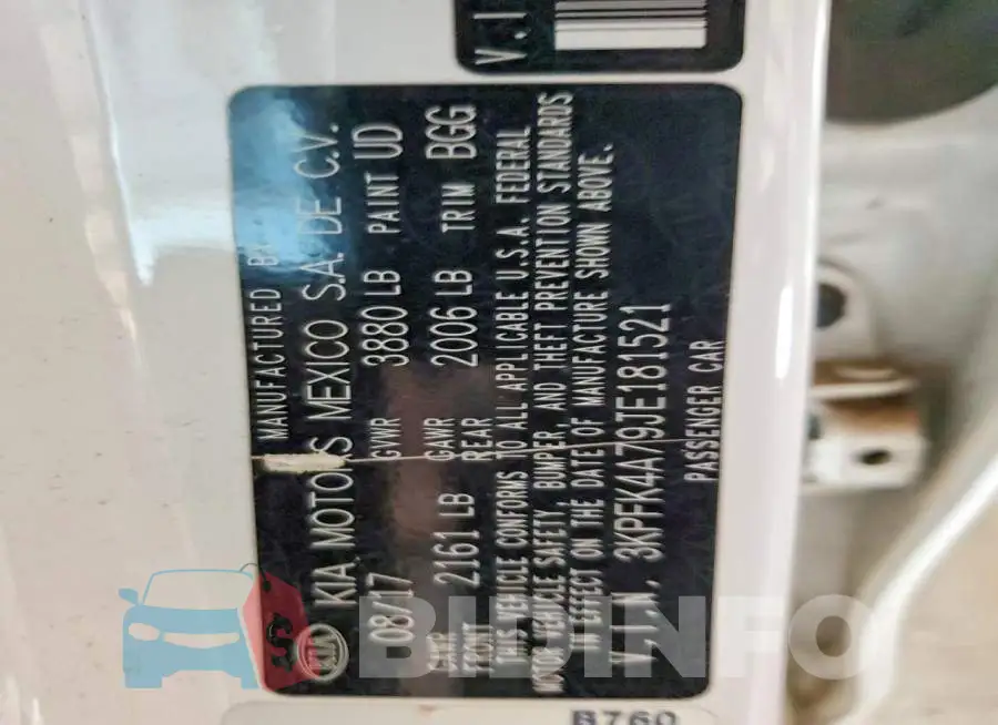 3KPFK4A79JE181521 Photo# 13