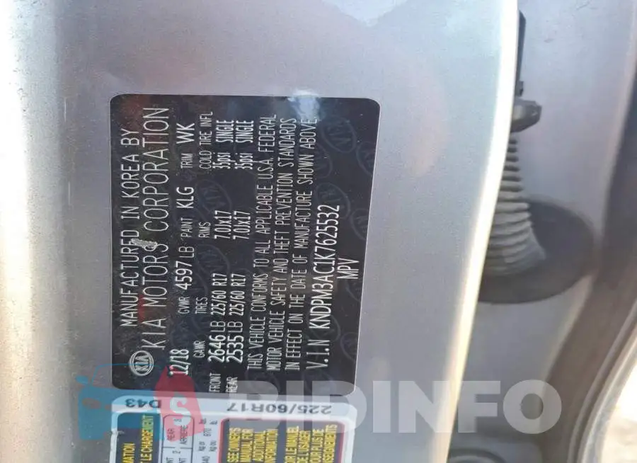 KNDPM3AC1K7625532 Photo# 12