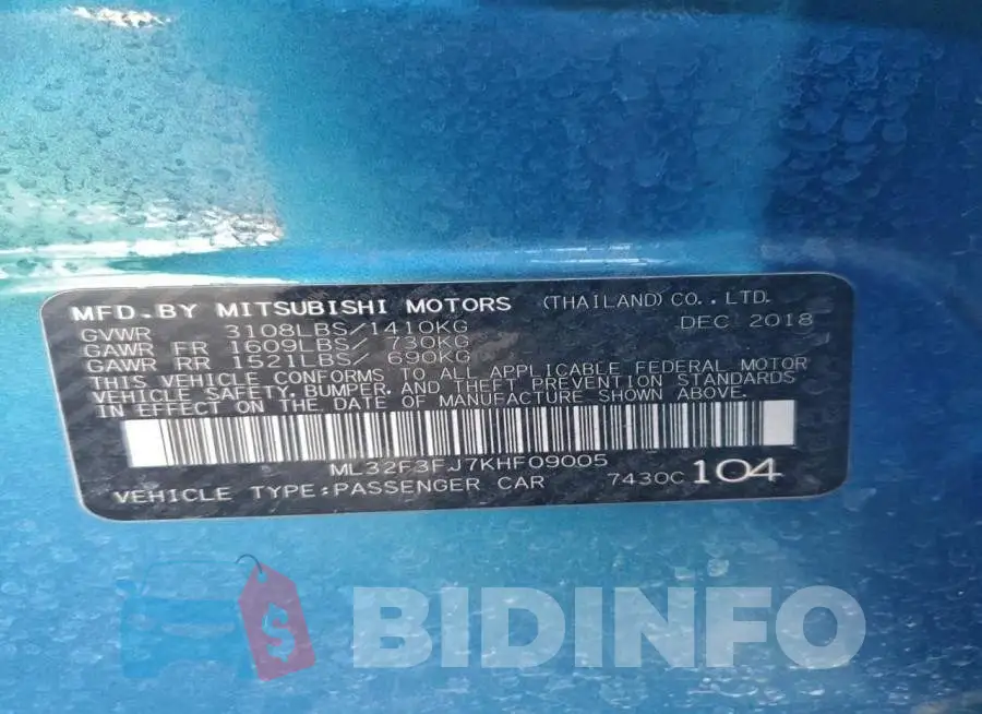 ML32F3FJ7KHF09005 Photo# 12